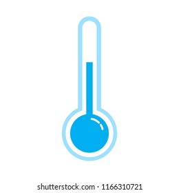 thermometer hot, cold icon vector -  illustration symbol measurement forecast weather