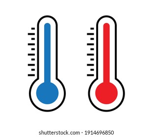 Cartoon flat style Heat thermometer icon shape. Hot Temperature meter logo  symbol. Fever temp healthcare sign. Vector illustration image. Isolated on  white background. Stock Vector