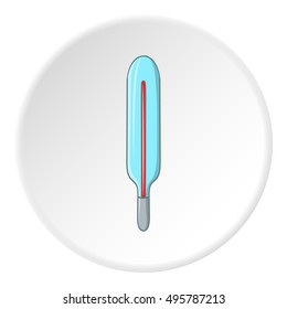 Thermometer icon. Cartoon illustration of thermometer vector icon for web
