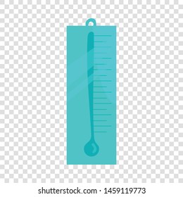 Thermometer icon in cartoon style isolated on background for any web design