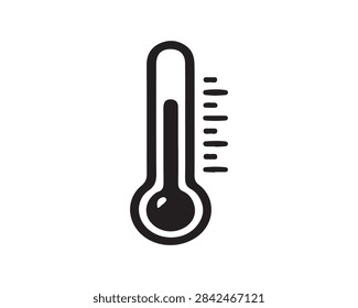 Thermometer icon for climate and temperature measurement with thermometer temperature measurement meteorology fahrenheit minimalist indicator instrument climatology environment forecast