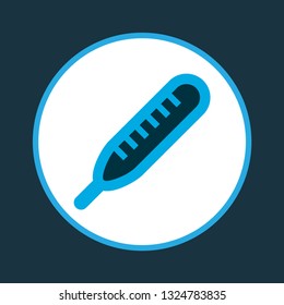 Thermometer icon colored symbol. Premium quality isolated temperature   element in trendy style.