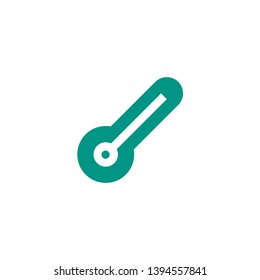 thermometer icon design hot scale measure laboratory tool symbol. medical healthcare vector illustration