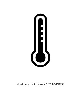 Thermometer icon design related to meteorology, hot and cool, warm and freeze. Celsius and Fahrenheit 