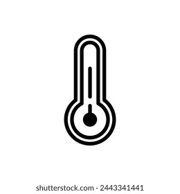 Thermometer icon design template isolated illustration