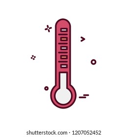 Thermometer icon design vector