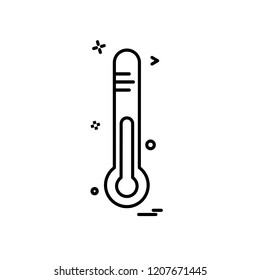 thermometer icon design vector