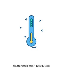 Thermometer icon design vector