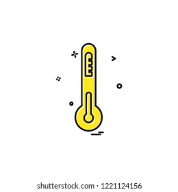 Thermometer icon design vector