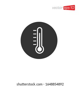 Ilustración del vector de diseño de iconos termómetros