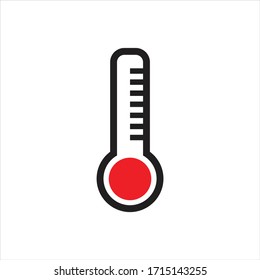 Thermometer-Icon-Design. Vektorillustration