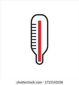 thermometer icon design. vector illustration