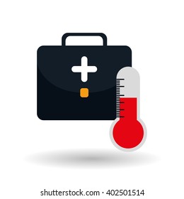thermometer icon design , vector illustration