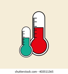 thermometer icon design , vector illustration, vector illustration