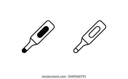 Diseño de icono de termómetro con fondo blanco ilustración de stock