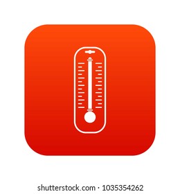 Thermometer icon digital red for any design isolated on white vector illustration