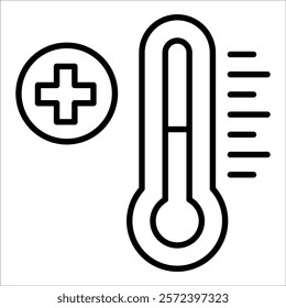 Thermometer Icon Element For Design
