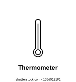 Thermometer icon. Element of summer holiday icon. Thin line icon for website design and development, app development. Premium icon