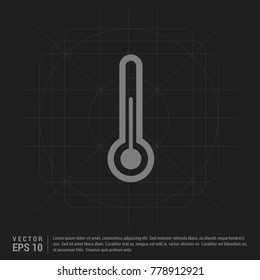 thermometer icon - EPS 10