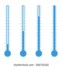 Thermometer icon , Flat design style