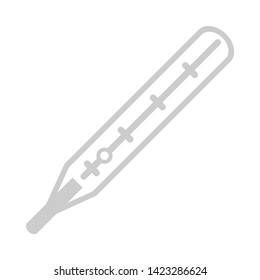 thermometer icon. flat illustration of thermometer vector icon for web