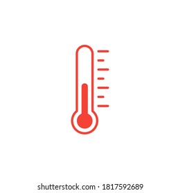 Thermometer icon flat vector illustration