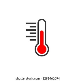 Thermometer icon graphic design template vector isolated