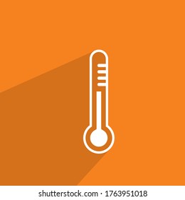 icono del termómetro, icono del vector de estado