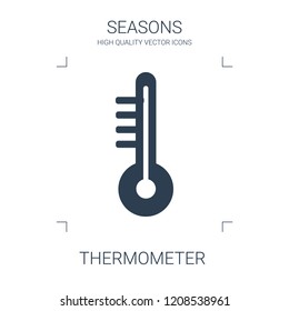 thermometer icon. high quality filled thermometer icon on white background. from seasons collection flat trendy vector thermometer symbol. use for web and mobile