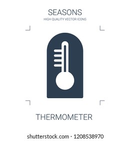 thermometer icon. high quality filled thermometer icon on white background. from seasons collection flat trendy vector thermometer symbol. use for web and mobile