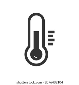 Iconos de iconos de termómetro símbolos vectores para web infográfica