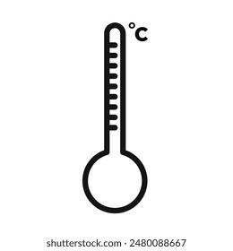 Thermometer Icon Ideal für Wetter Vorhersage
