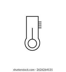 Design der Thermometersymbol-Illustration