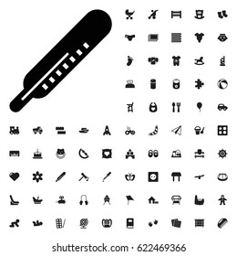 Thermometer icon illustration isolated vector sign symbol. baby icons vector set. on white background