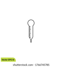 thermometer icon illustration symbol simple design element logo template
