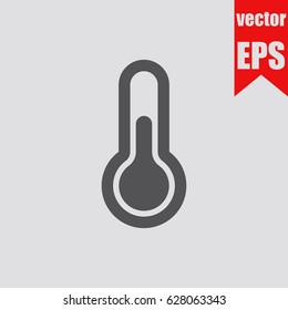 Thermometer icon infographic isolated in flat style.Vector illustration.
