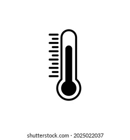 Thermometer icon isolated on white background. Vector illustration