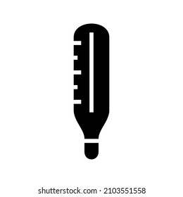 Thermometer icon isolated on white background