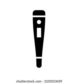 Thermometer icon isolated on white background