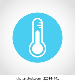 Thermometer Icon Isolated on White Background