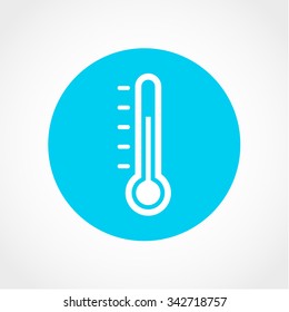 thermometer Icon Isolated on White Background