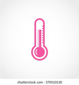 Thermometer Icon Isolated on White Background