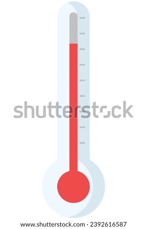 Thermometer icon isolated on white background.