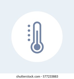 Thermometer icon isolated over white