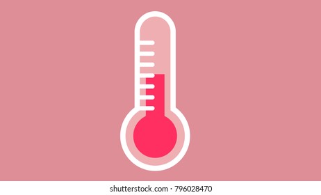 Thermometer icon isolated vector illustration