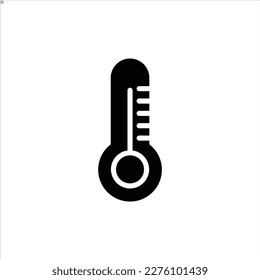 thermometer icon with isolated vektor and transparent background.