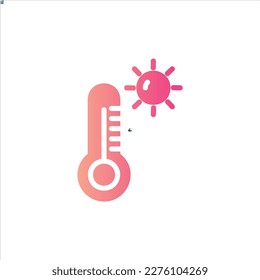 Thermometer-Symbol mit isoliertem Vektorgrafik und transparentem Hintergrund.