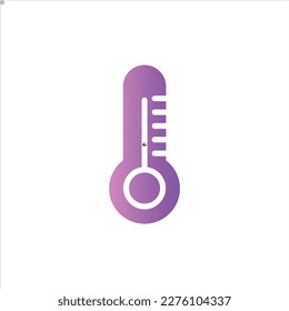 thermometer icon with isolated vektor and transparent background.
