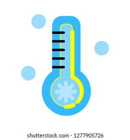 thermometer icon - thermometer isolated, weather scale illustration - Vector temperature