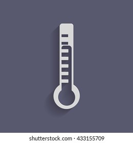 thermometer icon. laboratory equipment